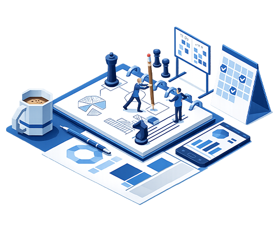 Strategic branding portfolio visual